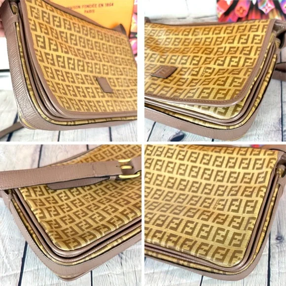 FENDI vintage Zucca canvas crossbody bag - Picture 13 of 15